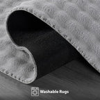 CAMILSON Modern Gray Non Slip Door Mat Rug 2x3 Ultra Soft High Pile Entryway - Image 3