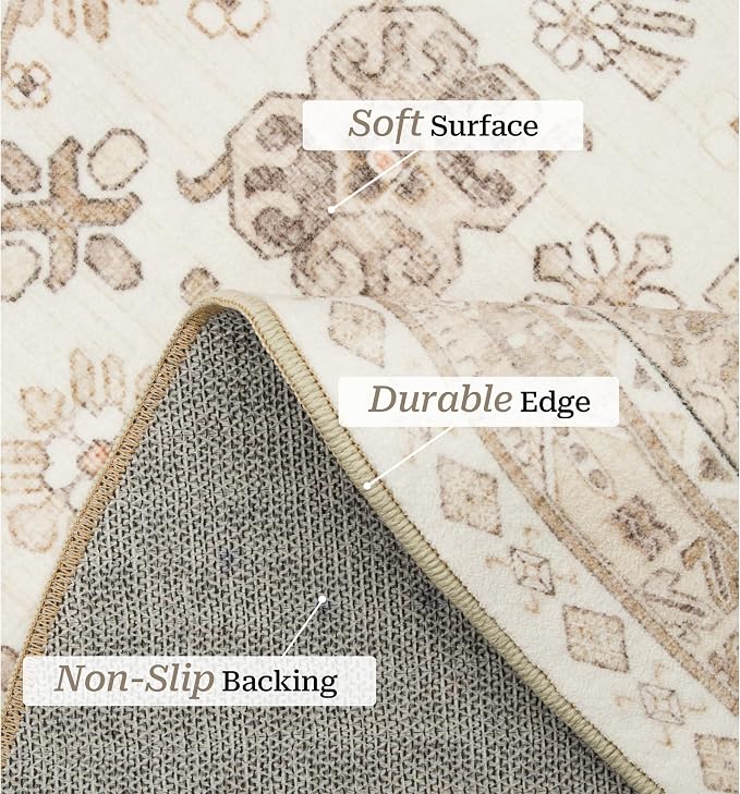 zesthome Washable Round Area Rugs - Image 4
