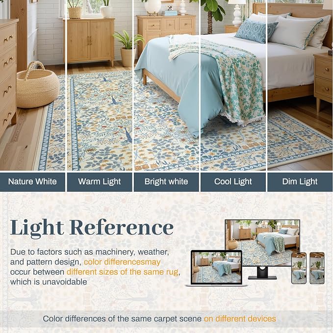 5x7 Area Rugs Living Room Rug - Image 8
