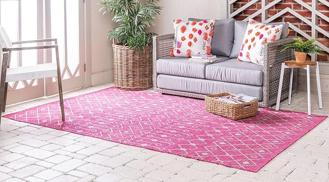 Unique Loom Outdoor Trellis Collection Area Rug - Image 3