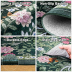 6x9 Area Rugs for Living Room: Floral Washable Rug Vintage Large Soft Boho - Image 7