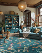 Lahome Insect 9x12 Area Rugs for Living Room Bedroom, Soft Washable Rugs 9x12 - Image 2