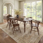 Washable 8x10 Area Rugs for Living Room, Boho Non-Slip Vintage Distress Large - Image 3