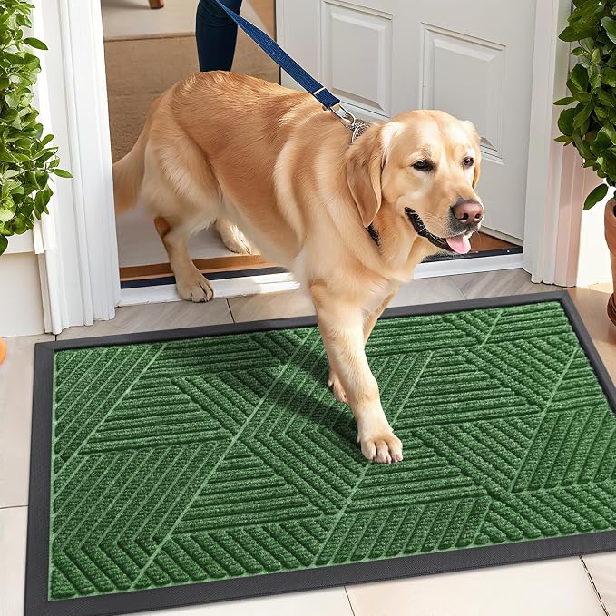 Kitinjoy Front Door Mat Outside Entrance, Sturdy Natural Dirt Trapper, Heavy - Image 7