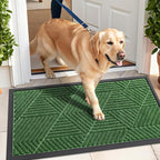 Kitinjoy Front Door Mat Outside Entrance, Sturdy Natural Dirt Trapper, Heavy - Image 7
