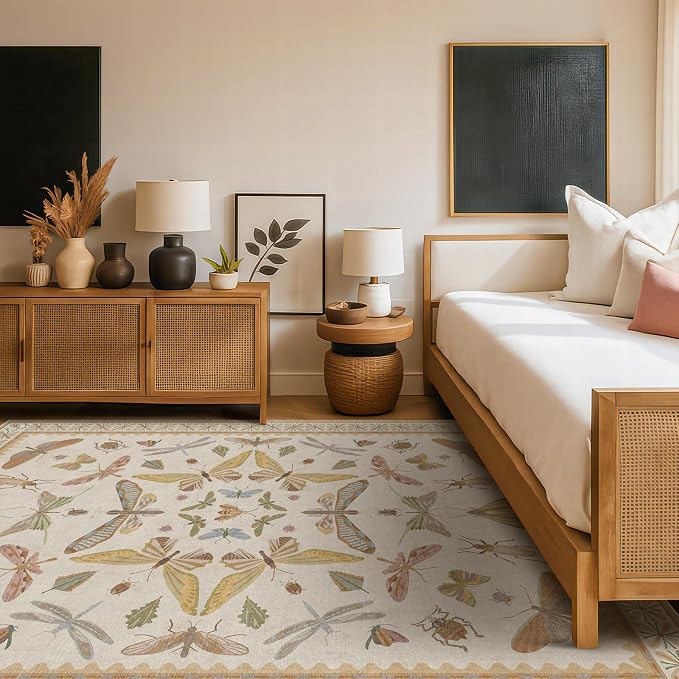 Beige Dining Table Rug - Image 6