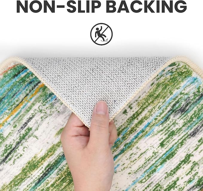 3x5 Modern Abstract Area Rug for Entryway, Low-Pile Door Mat Indoor for Living - Image 6
