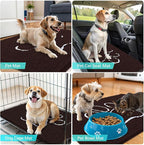 OLANLY Dog Door Mat for Muddy Paws 70x24, Paw Print Design, Absorbs Moisture - Image 7