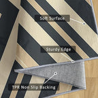 Modern Geometric Rug, Washable 3x4 Rug - Image 5
