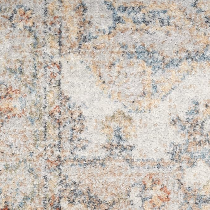 Nourison Home Astra Machine Washable Grey Multicolor 2'2" x 12' Area Rug - Image 7