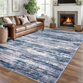8x10 Modern Abstract Area Rug for Bedroom, Non-Shedding Carpet for Living Room by SiiloomRug