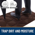 OLANLY Door Mats Indoor, Dirt Resist, Entrance Washable Mat, Low-Profile Inside - Image 4