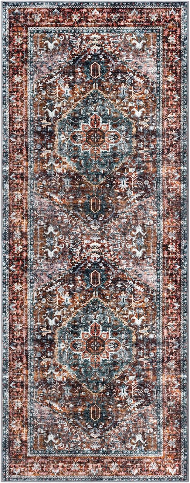 KOZYFLY Runners for Hallways 2x6 Ft Washable Kitchen Runner Rug Boho Runner Rug - Image 8