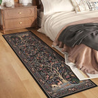 Rugcomf Runner Rug 2x6 Vibrant Tree of Life-Patterned Vintage Kitchen Rugs Non - Image 3