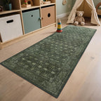 2'6x8' Washable Runner Rug for Hallway, Non Slip Vintage Floral Long Carpet - Image 8