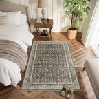 Washable 4x6 Rugs for Living Room, Boho Non-Slip Vintage Distress Small Rugs - Image 2