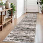 2x8 Modern Abstract Runner Rug for Hallways, Non-Shedding Washable Rug for by SiiloomRug