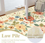 DUKINO 5x7 Area Rug, Floral Rugs - Image 5