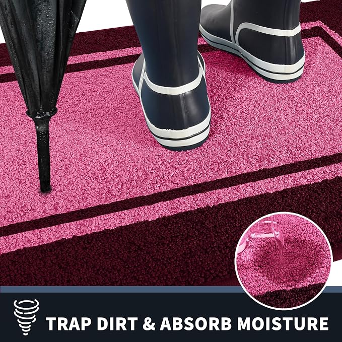 PURRUGS Dirt Trapping Door Mat 24" x 36", Non-Slip/Skid Machine Washable - Image 5