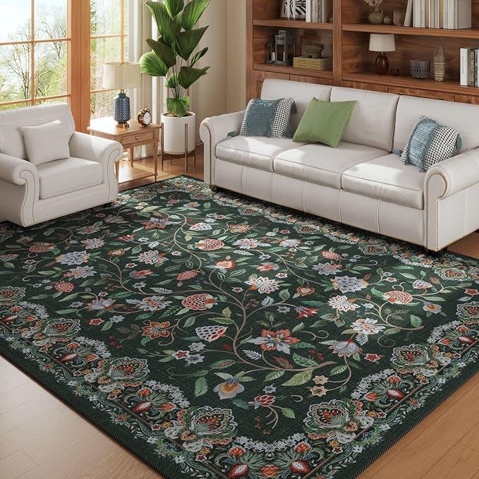 Rugcomf Vintage Paisley Rugs for Living Room 5'x7' by Rugcomf