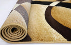 GLORY RUGS Modern Area Rug 4x6 Beige Swirls Carpet Bedroom Living Room - Image 6