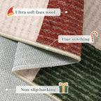 LIVEBOX 8x10 Area Rugs for Living Room Clearance, Checkered Non-Slip Washable - Image 4