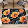 5x7 Poppy Rugs for Bedroom by Unknown