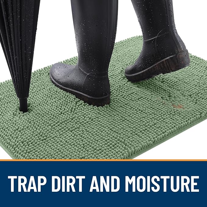 OLANLY Dog Door Mat for Muddy Paws 40x24, Absorbs Moisture and Dirt, Absorbent - Image 2