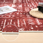 Rugcomf Living Room Rug 5x7 Rug Machine Washable Boho Area Rug Non Slip - Image 4