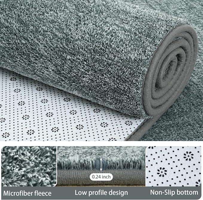 AROGAN Washable 4×6 Bedroom Rug, Modern Area Rugs - Image 5