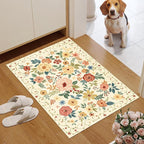 DUKINO 2x3 Rugs for Entryway, Floral Indoor Washable Door Mat, Non Slip Boho - Image 2
