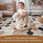 jinchan Macy Area Rug 8x10 Kids Washable Indoor Non-Slip Black and White Modern - Image 4
