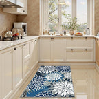 2x3 Washable Small Rug Tropical Botanical Modern Floral Indoor Chenille Door - Image 2