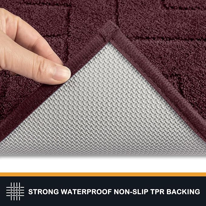 PURRUGS Dirt Trapping Door Mat 24" x 35.5", Non-Slip Machine Washable Entry Rug - Image 4
