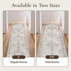 GENIMO Runner Rug 2'6"x5 Machine Washable Non Slip Vintage Hallway Runner Rug - Image 3