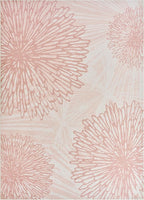 WITSHOCK Pink Rugs 6x8 for Bedroom Girls, Floral Modern Distress Print Pattern - Image 7