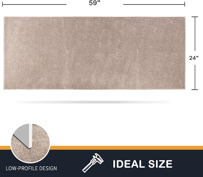 PURRUGS Dirt Trapping Door Mat 24" x 59", Non-Slip Machine Washable Entry Rug - Image 2