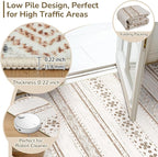 BESTSWEETIE 4x6 Area Rugs for Living Room Washable Moroccan Farmhouse Neutral - Image 3