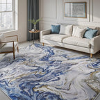 9x12 Area Rugs for Living Room, Modern Abstract Rug for Bedroom, Contemporary - Image 4