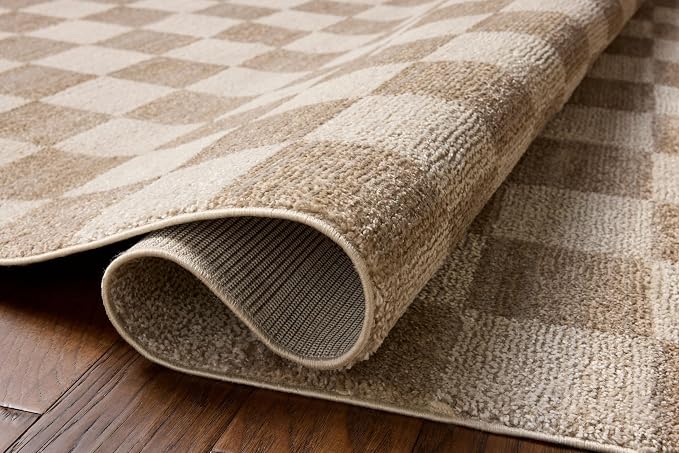 Loloi Chris Loves Julia Calvin Collection CLV-01 Pebble/Ivory 5'-3" x 7'-6" - Image 5