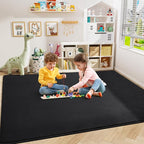 Amearea Large Modern Area Rugs for Bedroom Living Room, 6x9 Feet Black - Image 6