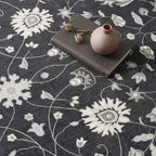 EVERGRACE Area Rugs for Entryway 2x3, Boho Floral Faux Wool Indoor Outdoor - Image 6