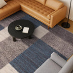 Rugshop Contemporary Blue Geometric Boxes Non-Slip Area Rug Non-Shedding - Image 7