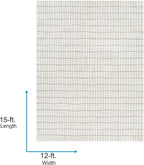 Livabliss x Our PNW Home Cascade Minimalist Striped Area Rug, Ivory/Light Brown - Image 2