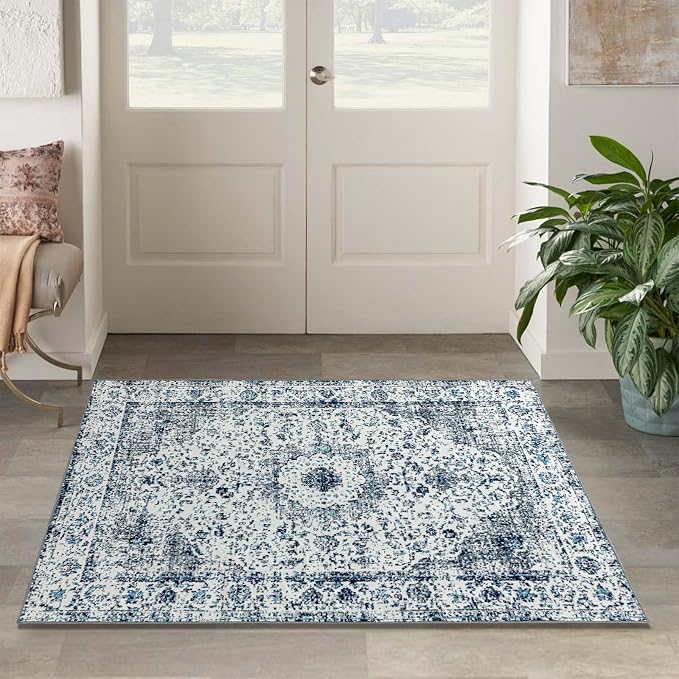 Easy-Going Area Rug 4x6 Washable Boho Rugs - Image 8