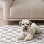EVERGRACE Checkered Plaid Area Rug 2x3, Soft Fuzzy Faux Wool Rugs Washable Anti - Image 5