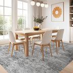 Nakagishi 5x7 Area Rugs Living Room: Washable Abstract Large Neutral Soft Rug - Image 5