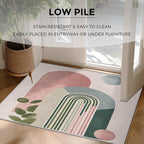 Mid Century Modern Rugs for Home Decor, 3x5 ft, Boho Abstract Geometry Area - Image 4