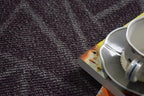 Furnish my Place Geometrical Pattern Indoor/Outdoor Refine Purple Rug, Abstract - Image 4