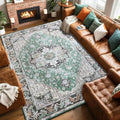 Large Area Rugs 6x9, Washable Vintage Rugs -Low Pile, Soft Plush Rugs by Beglad